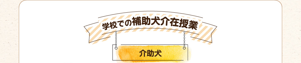 学校での補助犬介在授業【介助犬】