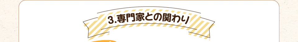 3.専門家との関わり